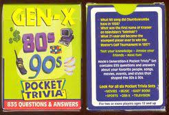 Do you know what they were like throughout their childhood, adolescence and now in their adulthood? Pocket Trivia Gen X 80s 90s Board Game Boardgamegeek