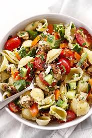 18 Healthy And Filling Work Lunches That Aren T Salad Via Purewow Greek Chicken Pasta Salad Recipes Healthy Lunch Chicken Pasta Salad
