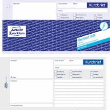 Gern drucken wir ihre kurzbriefe zu einem attraktiven preis und in bester qualität. Avery Zweckform 1020 Kurzbriefe 1 3 A4 100 Blatt Bottcher Ag
