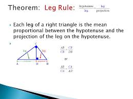 Learn the concept of the hypotenuse leg theorem and the proof, pythagorean theorem along with solved examples and practice questions. By Drawing The Altitude From The Right Angle Of A Right Triangle Three Similar Right Triangles Are Formed C Ppt Download