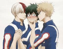 Team are current and is going all out takes place. 250 Bakugou X Midoriya X Todoroki Ideas Boku No Hero Academia My Hero Academia My Hero