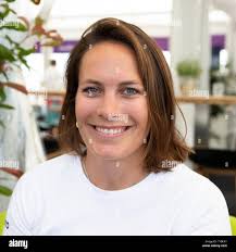 Kiel, Germany. 26th June, 2019. The Nacra 17 sailors Barbara Matz (l) and  Thomas Zajac from Austria look into the camera. Nearly 500 athletes start 