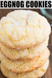 Easy Eggnog Cookies Soft Chewy Christmas Desserts Easy Quick Cookies Recipes Cake Mix Cookie Recipes