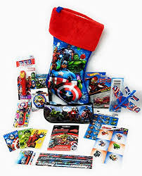 These are perfect for kids or adults and are filled with a variety of retro candy. Avengers Christmas Stocking Filled With Pez Dispenser And Candy Yoyo Jumbo Playing Cards Hot Wheels Car And More Includes Fourteen Stocking Stuffers Buy Online In Cayman Islands At Cayman Desertcart Com Productid 51445021