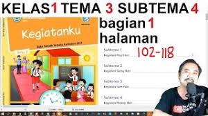 Kunci jawaban ipa kelas 7 kurikulum 2013 semester 1 bab 1 guru ilmu sosial. Tema 3 Kelas 1 Subtema 4 Halaman 102 118 Kegiatanku Bag 1 Rev 2017 Youtube