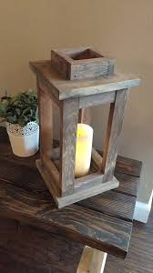 For a natural option this winter, try these wooden rustic diy candle holders! Rustic Lantern Outdoor Lantern Rustic Reclaimed Wood Lantern Candle Holder Home Decor Vintage Rustic W Rustic Reclaimed Wood Rustic Lanterns Wooden Lanterns