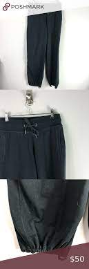 Lululemon Black Sweatpants Cinched Bottom Hem 481 Black Sweatpants Pants For Women Sweatpants