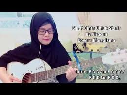 Surat Cinta Untuk Starla Virgoun Gitar Cover With Lirik Beken Id Cover Surat Incoming Call Screenshot