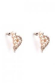 Esmer Bijuteri Kirik Kalp Kupe Lidyana Kupe Taki Bling Bling