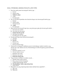 Check spelling or type a new query. Doc Soal Fitokimia Kromatgrafi Lapis Tipis Aldy Aldy Academia Edu