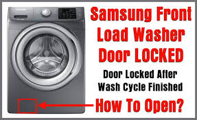 samsung front load washer door locked door will not open