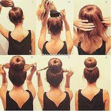 Comment faire un chignon chic pour les cheveux mi long ? Donut Chignon Coiffure Du Monde Coiffure Filles Aux Cheveux Longs Coiffure Facile