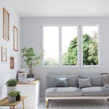 Porte fenetre pvc 1 vantail. Fenetre Pvc Brico Essentiel Blanc H 135 X L 180 Cm 3 Vantaux Tirant Droit Leroy Merlin