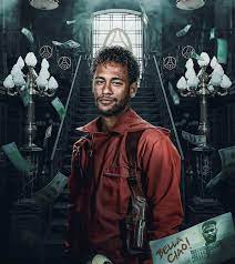 The first time you saw it or are you just seeing it now? back in 2019, neymar did post about his appearance in money heist. Neymar La Casa De Papel Money Heist Fans Facebook