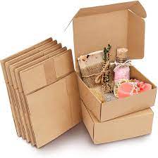 This handy invention not only makes it a cinch to package up homemade baked goods, jewelry, clothing and children's toys, but it also adds a decorative touch to the gift. Kraft Paper Brown Gift Boxes 13 X 12 X 5 Cm Suitable For Parties Weddings Storage Box For Cakes Biscuits Jewellery And Gifts Amazon De Kuche Haushalt
