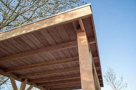 178 Houten Carport Bouwen Carport Houten Dakbeschot