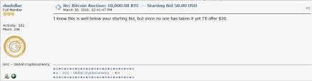 10000 bitcoin is 10000.000 bitcoin. Blockfolio On Twitter In 2010 Someone Auctioned 10 000 Bitcoin For 50 The First Reply Almost A Half An Hour Later Was I Ll Offer 20