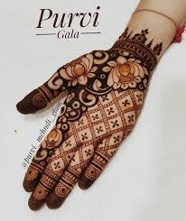 Lotus Cutwork With Bandhani Grids Henna Designs Easy Mehndi Designs Henna Designs