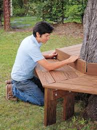 Some designs feature backrests, while others are made in sections and are easy to remove for storage. How To Build A Tree Bench This Old House