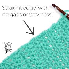 Crochet an edge along the vertical and horizontal edge of a knitted piece to a decorative trim. Use The Chainless Starting Stitches To Give Your Crochet A Perfectly Straight Edge Yay For Yarn