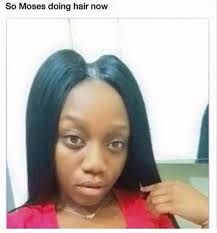 Holy Moses part the hair 😂 So Moses doing hair now