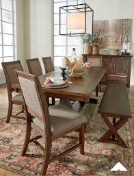 Gather Round And Give Thanks With The Windville Dining Room Set By Ashley Furniture This Dining Interior Design Dining Dining Room Remodel Dining Room Bench