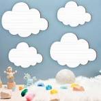 Amazon.com: Ferraycle 4 Pcs Cloud Wall Decals White Clouds ...