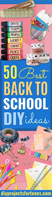 Do you have some colorful duct tape left over after making a wallet or other project? 50 Best Back To School Diy Ideas Diy Projects For Teens