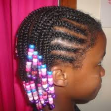 This goddess braid style has five lines that are braided diagonally across each other. How To Braid Cornrows With Beads On Little Girls With African American Ethnic Hair Bellatory