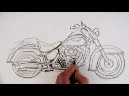 How To Draw A Motorcycle: Time Lapse Video I Had To Pin It Couldn't Help  It. | Motorcycle Drawing, Harley Davidson Motorcycles Drawing Easy, Harley  Davidson Art