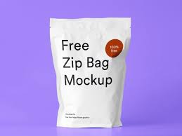Free Zip Bag Mockup Free Mockup Bag Mockup Zipped Bag Free Business Card Mockup
