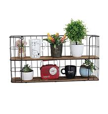 Présentez vos décorations les plus jolies dedans. Etagere Murale Metal Bois
