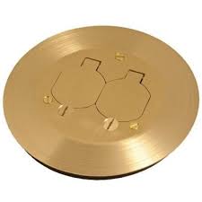Raco Round Floor Box Cover Kit With Two Lift Lids For Use With 5511 Floor Box Solid Brass Rac5500kit Electrical Box Cover Metal Electrical Box Floor Boxes