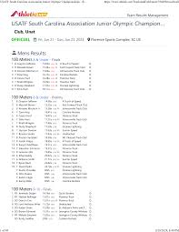 USATF South Carolina Association Junior Olympic Championships