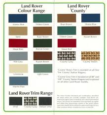 Series 2 2a Colors Archive Australian Land Rover Owners