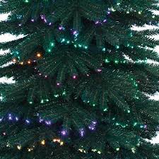 Petits sapins en fil à tricoter en forme de cône, décorés de perles et flocons. Sapin De Noel Fibre Optique H210 Cm Dancing Sapin Et Arbre Artificiel Eminza