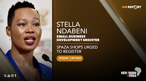 COMING UP] Small Business Development Minister Stella Ndabeni will be