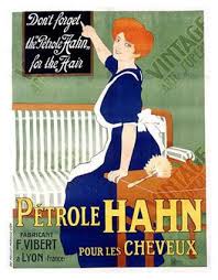 Petrol Hahn Pour Les Cheveux Vintage French Posters Vintage Advertisements Vintage Poster Design