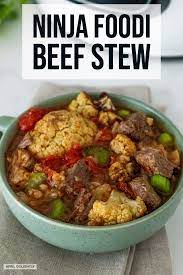 Ninja Foodi Beef Stew Recipe That Is Low Carb And Keto Friendly Made With Cauliflower Celery And Keto Beef Stew Beef Stew Meat Recipes Beef Casserole Recipes