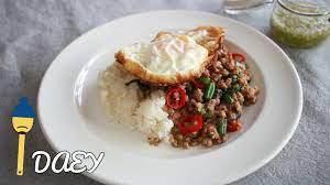Ao prao resort, ko samet. Pad Kra Pao Moo Sap Stir Fried Minced Pork With Basil íŒŸì¹´íŒŒì˜¤ë¬´ìŒ‰ Youtube