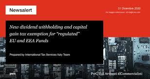 The plan would level the income tax rate and the capital gains tax to 37%. New Dividend Withholding And Capital Gain Tax Exemption For Regulated Eu And Eea Funds Pwc Tls Blog