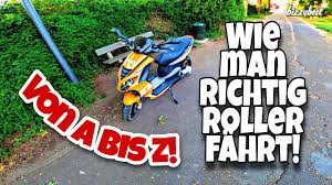 Sie finden hier unseren kostenlosen kaufvertrag für roller. Tutorial So Fahrt Man Roller Von A Bis Z Youtube