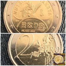 2 Euro Coin Italy Commemorative Expo Milan 2015 Feeding Etsy In 2020 Euro Coins Coins Commemoration
