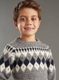 Shop Fair Isle Knitted Sweater with Long Sleeves Online