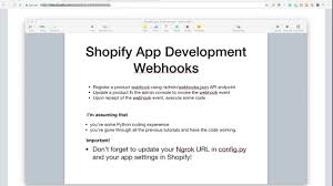 Shopify app development using react, node, graphql. Shopify App Development Webhooks Registering And Responding Youtube