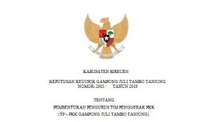Home » lembaga desa » pkk : Sk Pembentukan Pengurus Tim Penggerak Pkk