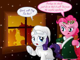 386787 - a christmas carol, artist:aleximusprime, derpibooru import,  ebenezer scrooge, hilarious in hindsight, pinkie pie, rarity, safe,  silhouette, spike, spirit of hearth's warming presents, the ghost of  christmas present, twilight sparkle - Twibooru