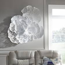 Flower Wall Decor In 2021 Flower Wall Decor Silver Wall Decor Flower Wall