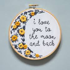 Blue floral machine embroidery design. Hand Embroidery Patterns For Mother S Day Pumora All About Hand Embroidery