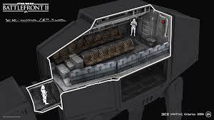 Artstation Star Wars Battlefront Ii Atat Interior Mathieu Latour Duhaime Star Wars Battlefront Star Wars Concept Art Star Wars Ships